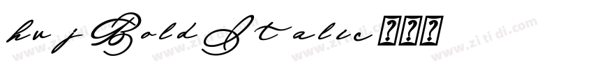 hvj Bold Italic字体转换